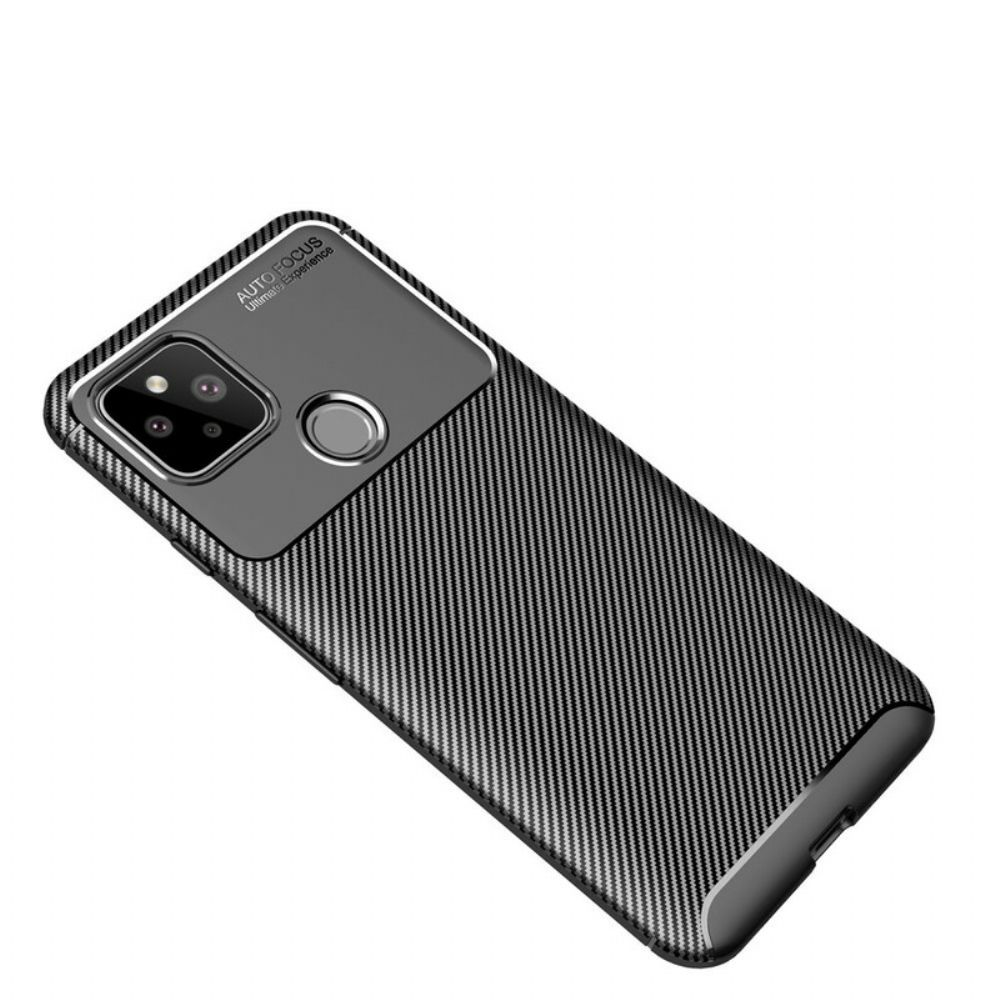 Hülle Für Google Pixel 5 Kohlefaserstruktur Flexibel