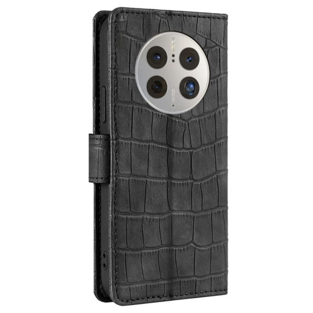 Flip Case Für Huawei Mate 50 Pro Krokodil
