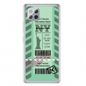 Handyhülle Für Samsung Galaxy A42 5G Bordkarte Nach New York