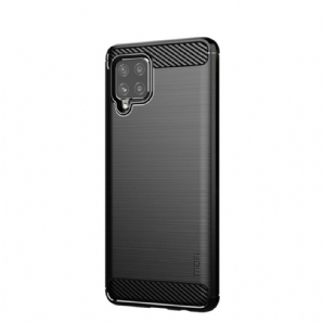 Handyhülle Für Samsung Galaxy A42 5G Mofi Gebürstete Kohlefaser