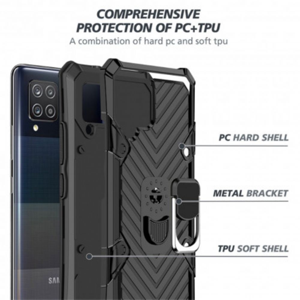 Hülle Für Samsung Galaxy A42 5G Hybrid Mit Ring-support-design