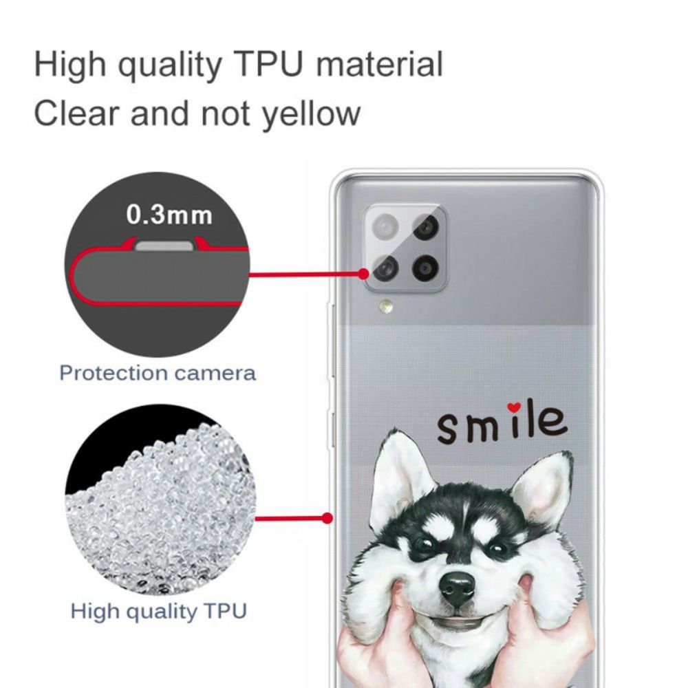 Hülle Für Samsung Galaxy A42 5G Lächle Hund