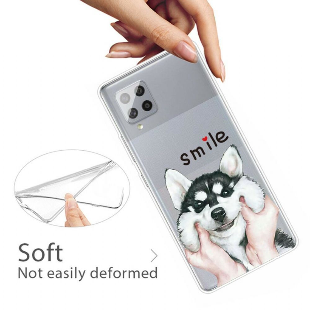 Hülle Für Samsung Galaxy A42 5G Lächle Hund