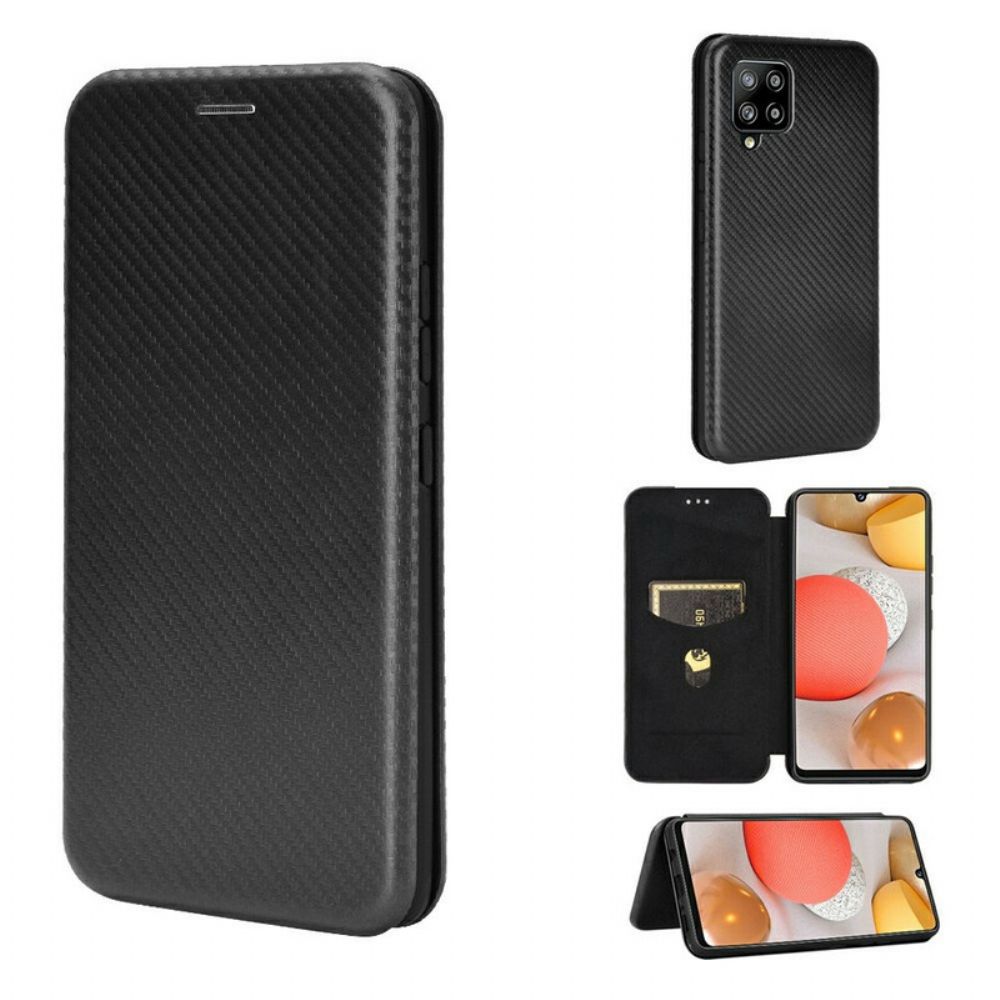 Schutzhülle Für Samsung Galaxy A42 5G Flip Case Kohlefaser