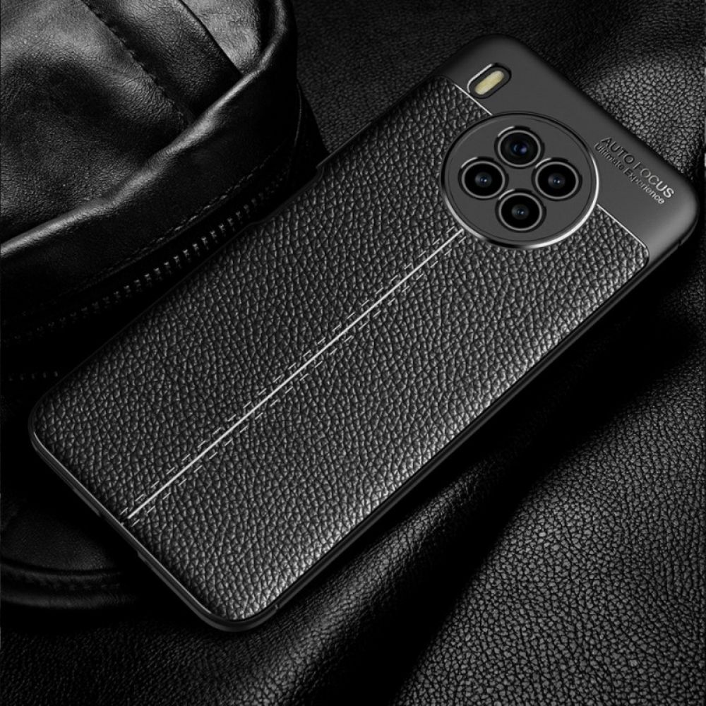 Handyhülle Für Huawei Nova 8i / Honor 50 Lite Doppelte Litschi-lederoptik