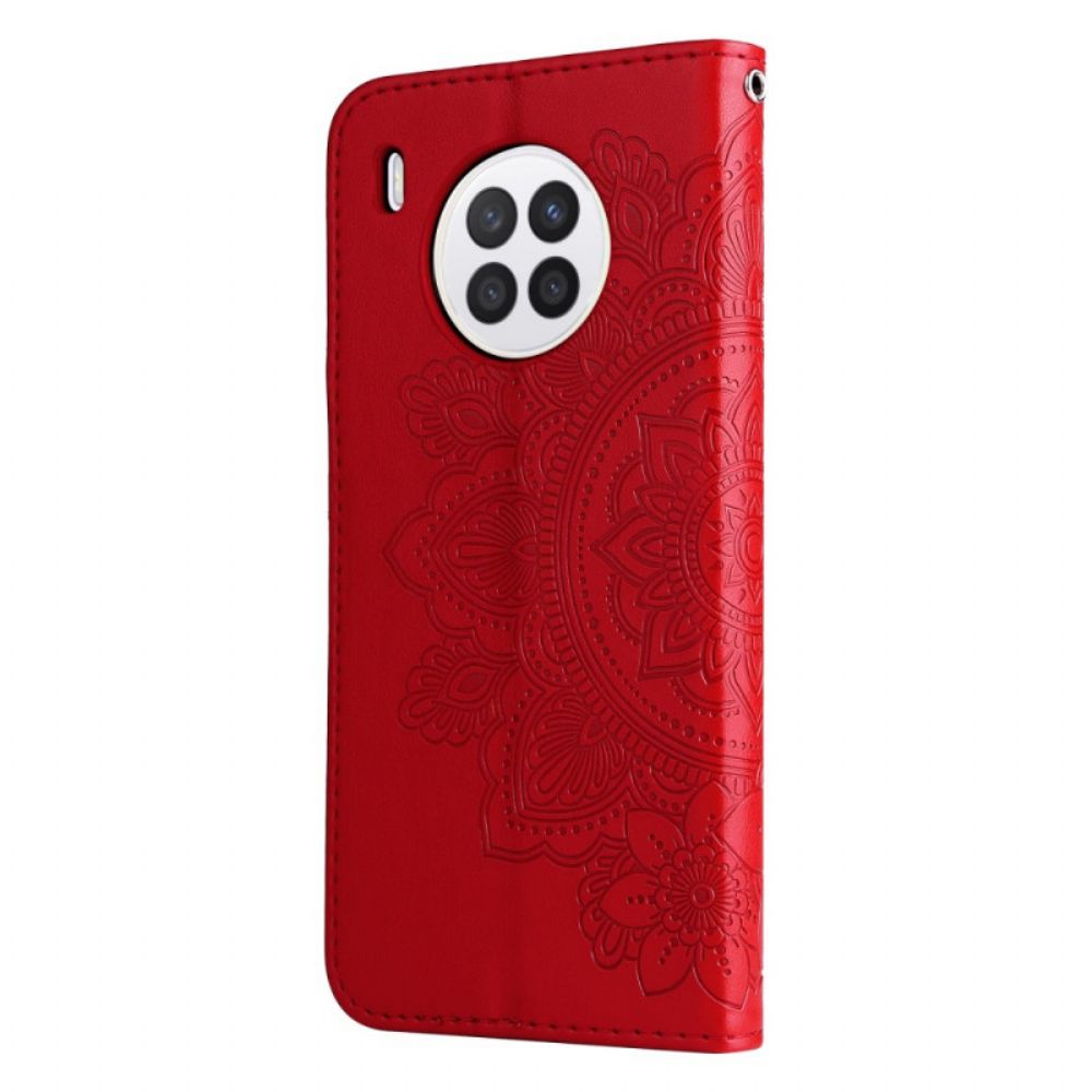 Lederhüllen Für Huawei Nova 8i / Honor 50 Lite Mandala