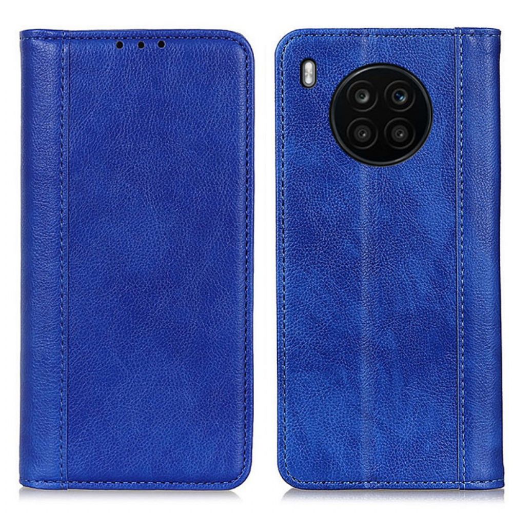 Schutzhülle Für Huawei Nova 8i / Honor 50 Lite Flip Case Elegance Litschi-spaltleder