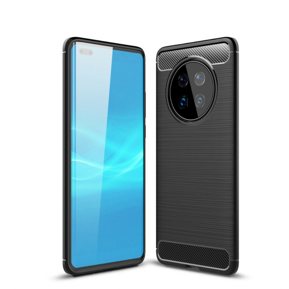 Hülle Für Huawei Mate 40 Pro Gebürstete Kohlefaser
