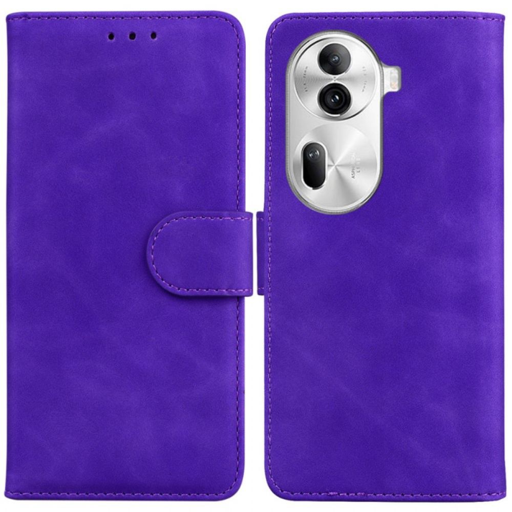 Lederhüllen Oppo Reno 11 Pro 5g Couture-ledereffekt