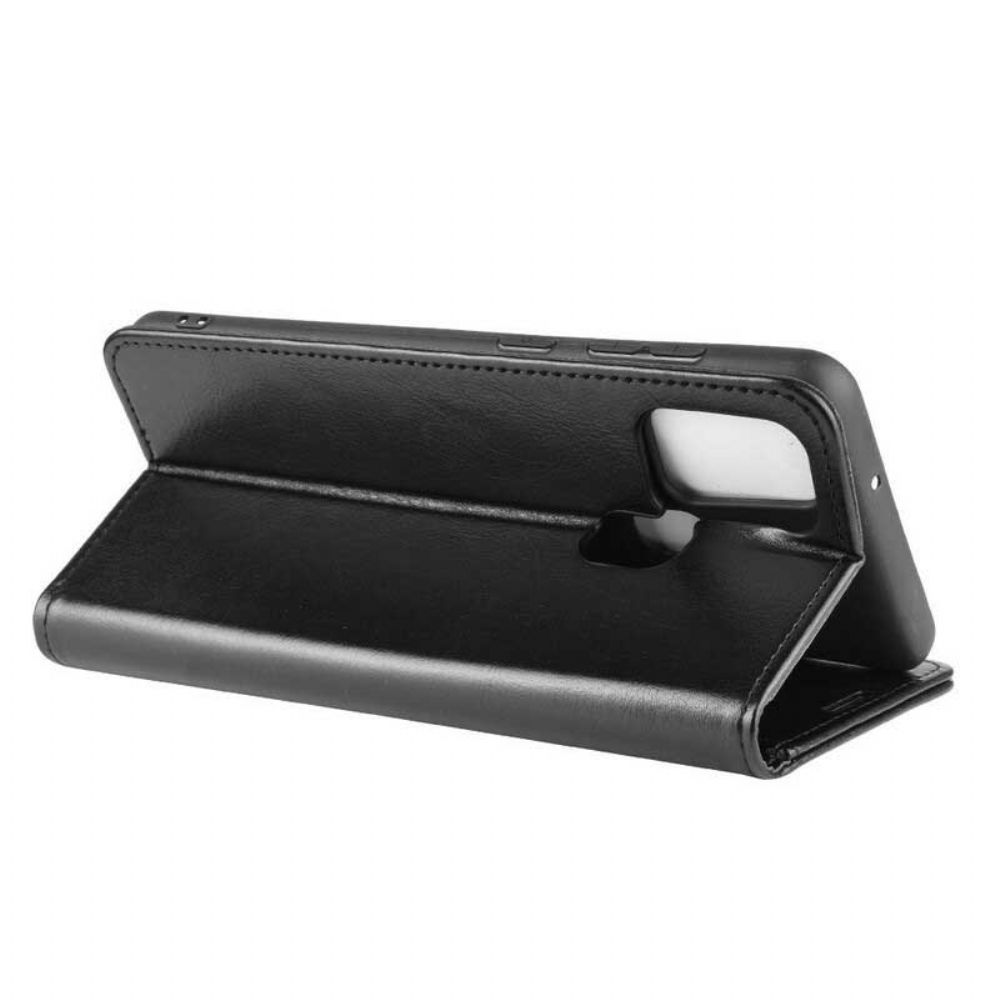 Flip Case Für Samsung Galaxy A21s Ultra Kunstleder
