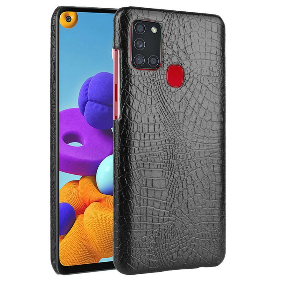 Hülle Für Samsung Galaxy A21s Krokodilleder-effekt
