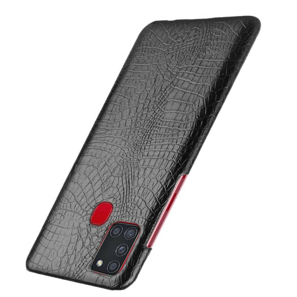 Hülle Für Samsung Galaxy A21s Krokodilleder-effekt
