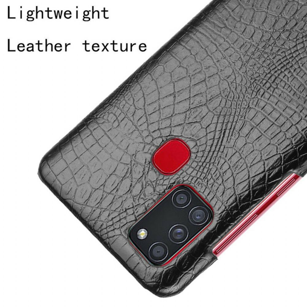 Hülle Für Samsung Galaxy A21s Krokodilleder-effekt
