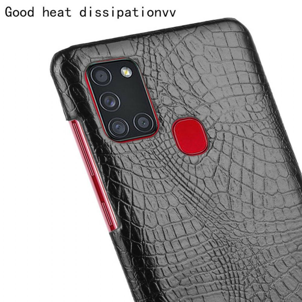 Hülle Für Samsung Galaxy A21s Krokodilleder-effekt