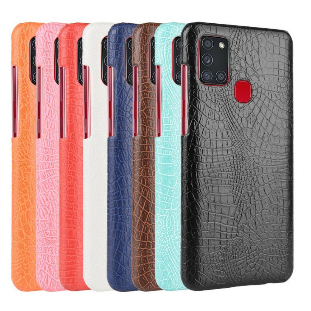 Hülle Für Samsung Galaxy A21s Krokodilleder-effekt