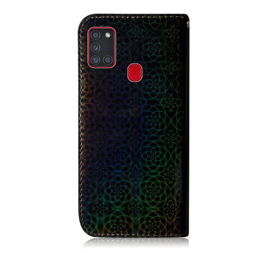 Lederhüllen Für Samsung Galaxy A21s Reine Farbe