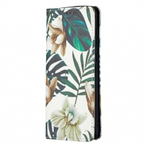 Schutzhülle Für Samsung Galaxy A21s Flip Case Blätter