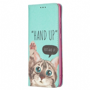 Schutzhülle Für Samsung Galaxy A21s Flip Case Hand Hoch