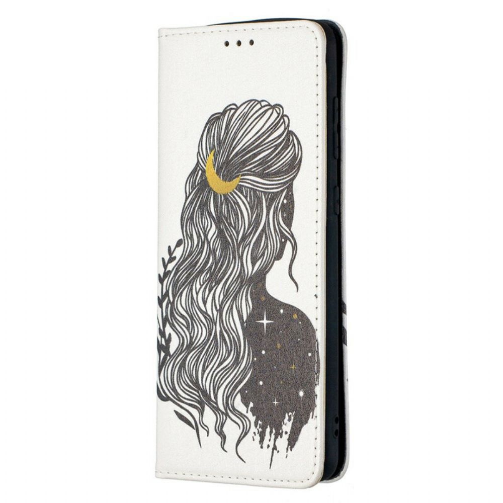 Schutzhülle Für Samsung Galaxy A21s Flip Case Hübsches Haar
