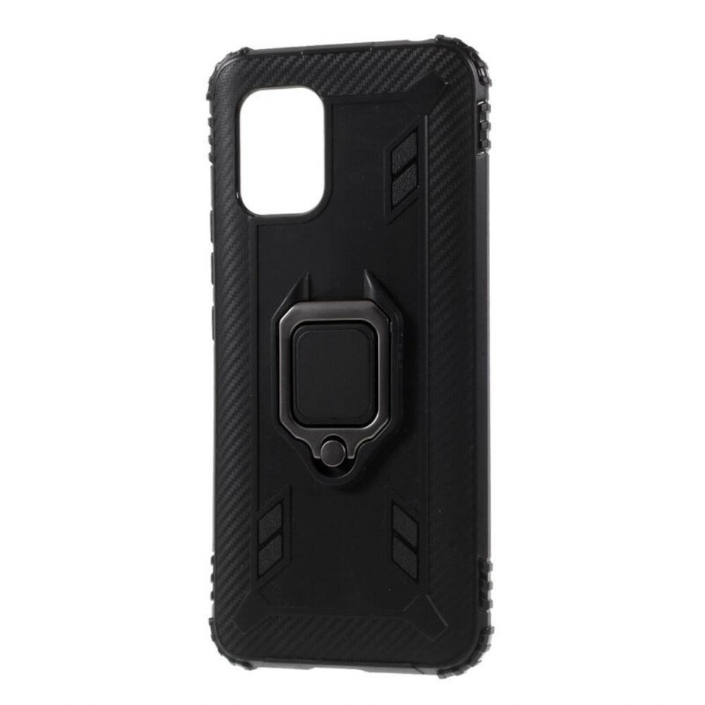 Handyhülle Für Xiaomi Mi 10 Lite Kohlefaserring Und Stil