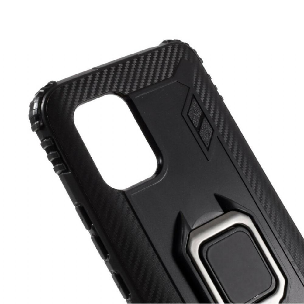 Handyhülle Für Xiaomi Mi 10 Lite Kohlefaserring Und Stil