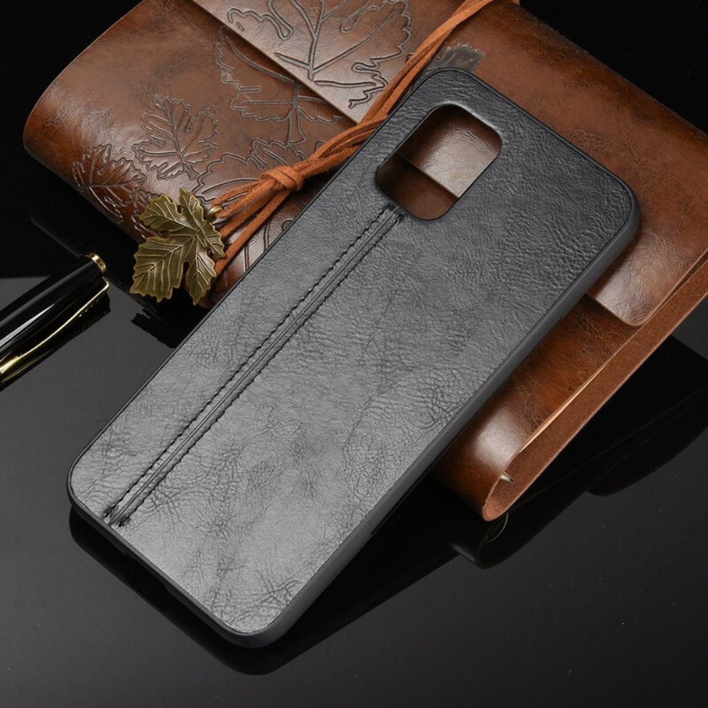 Handyhülle Für Xiaomi Mi 10 Lite Nähte Lederoptik