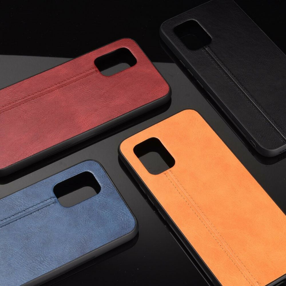 Handyhülle Für Xiaomi Mi 10 Lite Nähte Lederoptik