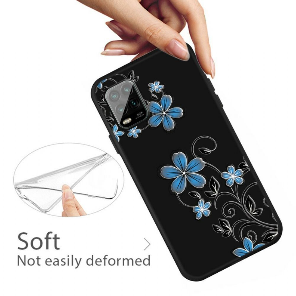 Hülle Für Xiaomi Mi 10 Lite Blaue Blumen
