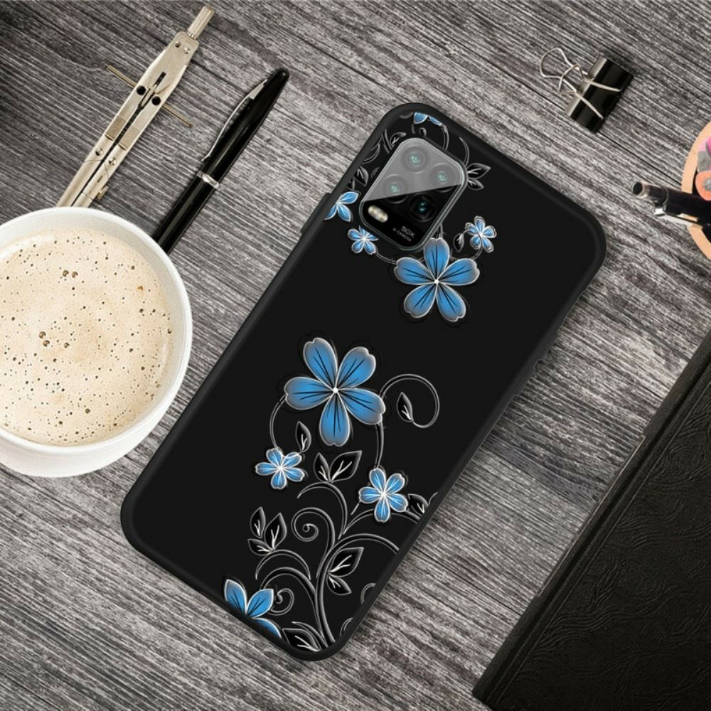 Hülle Für Xiaomi Mi 10 Lite Blaue Blumen