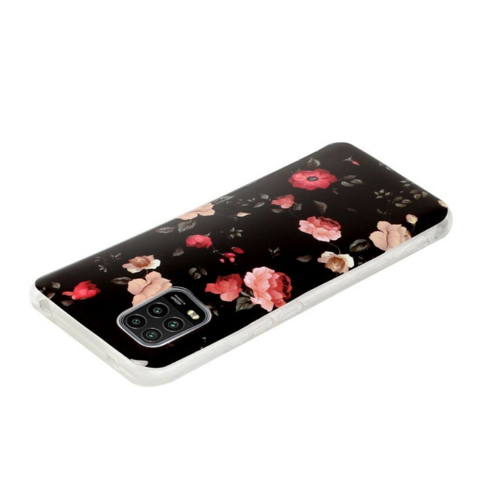 Hülle Für Xiaomi Mi 10 Lite Florales Fluoreszierend