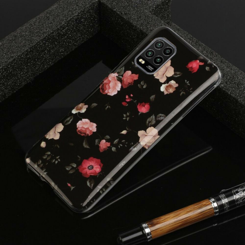 Hülle Für Xiaomi Mi 10 Lite Florales Fluoreszierend