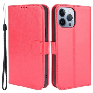Flip Case Für iPhone 14 Plus Auffälliger Klassiker