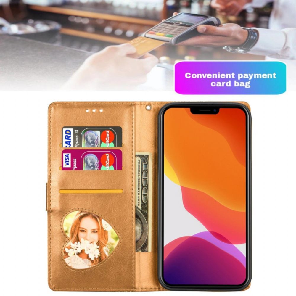 Flip Case Für iPhone 14 Plus Geldbörse Mit Pailletten