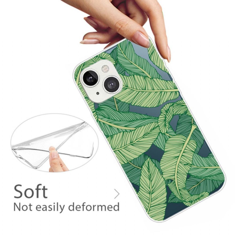 Hülle Für iPhone 14 Plus Transparente Grafikblätter