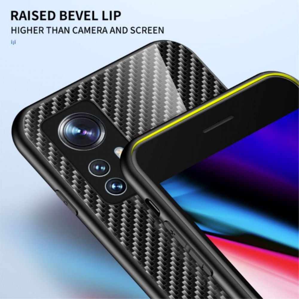 Hülle Für Xiaomi 12 / 12X Gehärtetes Kohlefaserglas