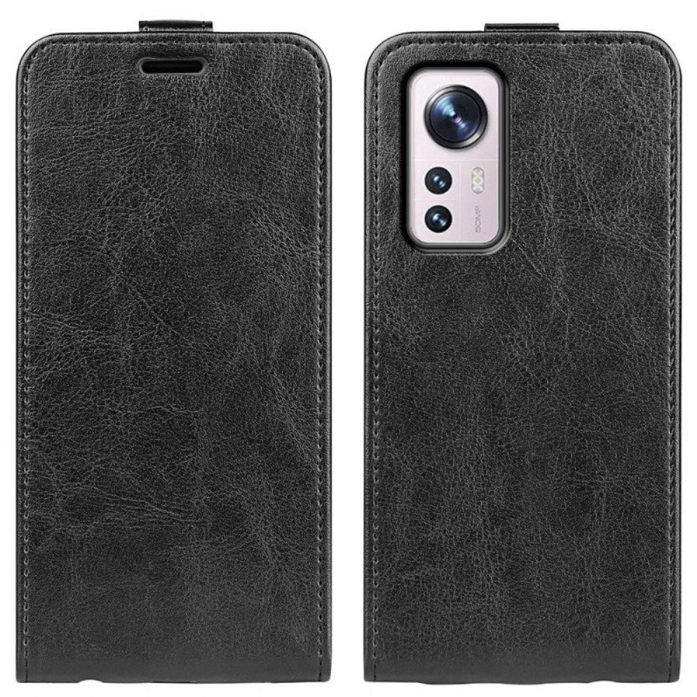 Lederhüllen Für Xiaomi 12 / 12X Flip Case Vertikale Klappe In Lederoptik
