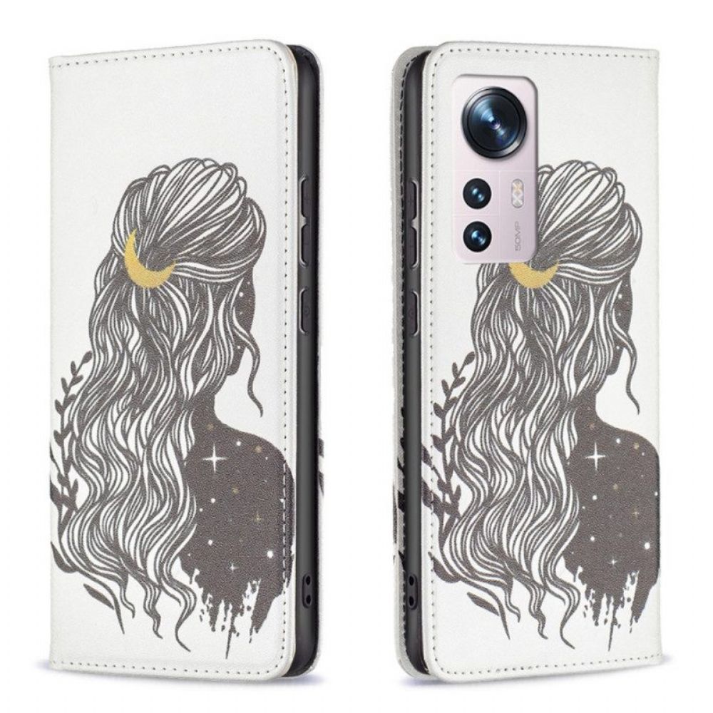 Schutzhülle Für Xiaomi 12 / 12X Flip Case Schöne Haare