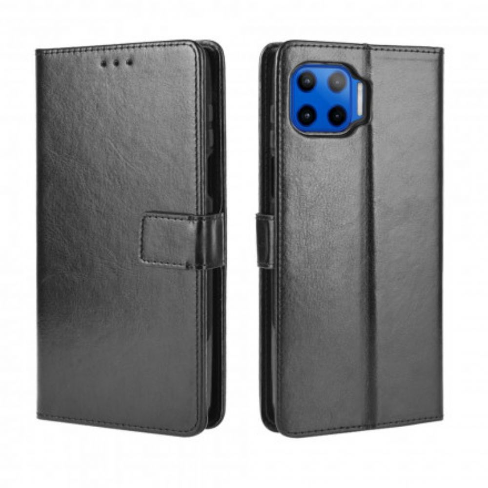 Flip Case Für Moto G 5G Plus Auffälliges Kunstleder