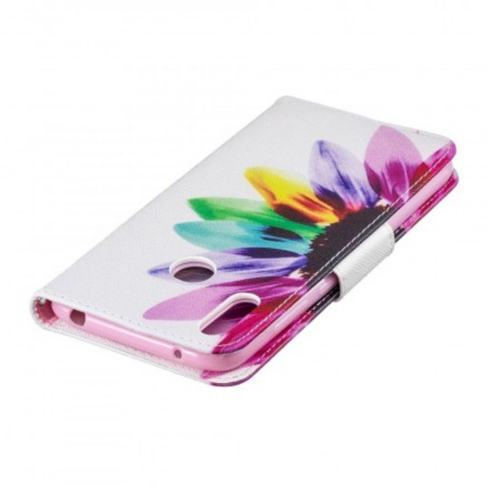 Flip Case Für Huawei Y7 2024 Aquarell Blume