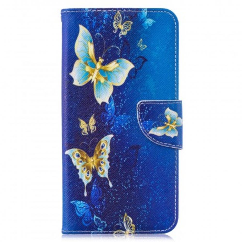 Flip Case Für Huawei Y7 2024 Schmetterlinge In Der Nacht