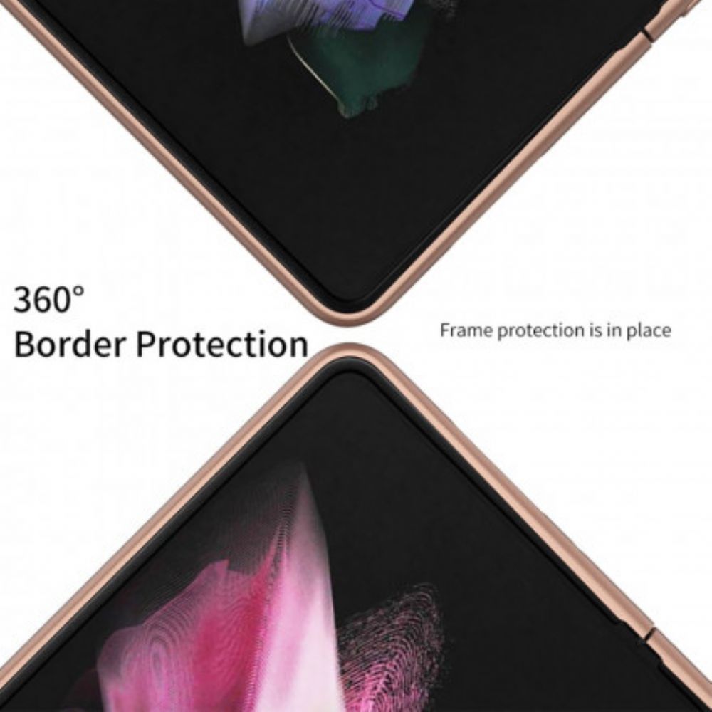 Handyhülle Für Samsung Galaxy Z Fold 3 5G Kohlefaserstütze Gkk