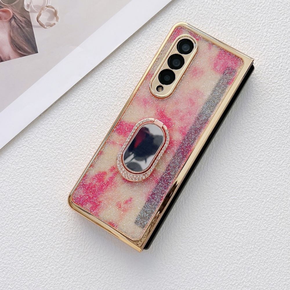 Hülle Für Samsung Galaxy Z Fold 3 5G Displayschutz Und Ringhalter