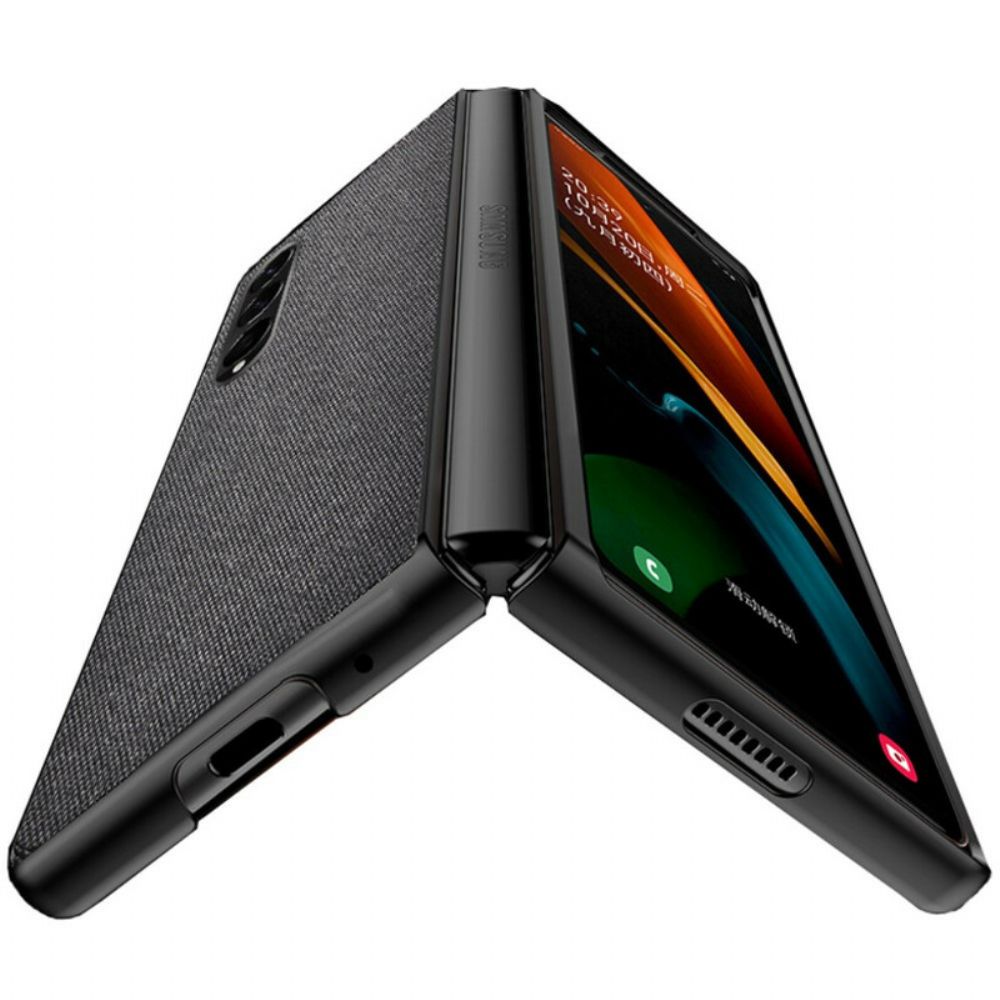 Hülle Für Samsung Galaxy Z Fold 3 5G Texturierter Ledereffekt