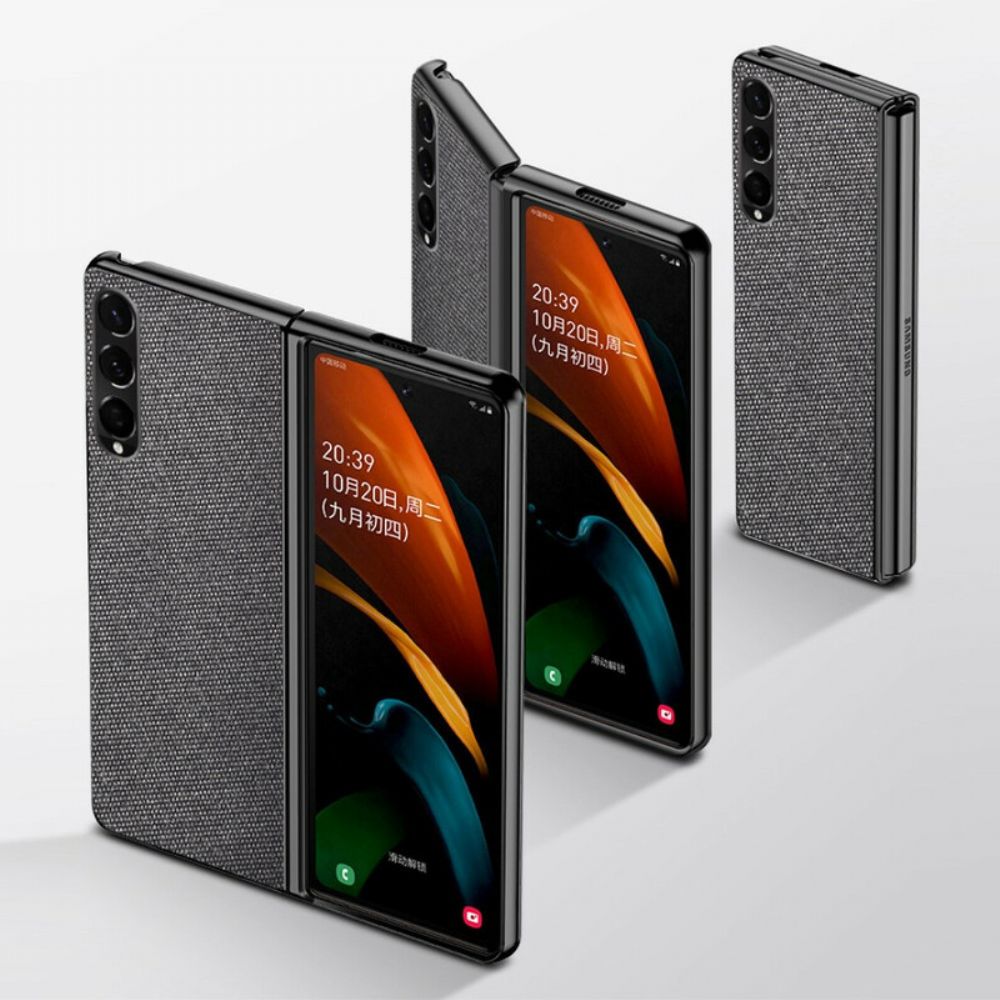 Hülle Für Samsung Galaxy Z Fold 3 5G Texturierter Ledereffekt