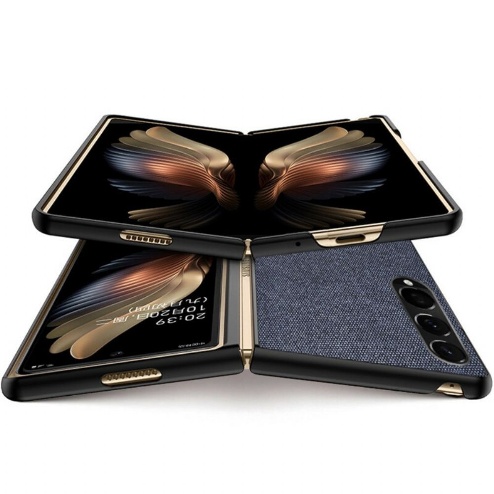 Hülle Für Samsung Galaxy Z Fold 3 5G Texturierter Ledereffekt