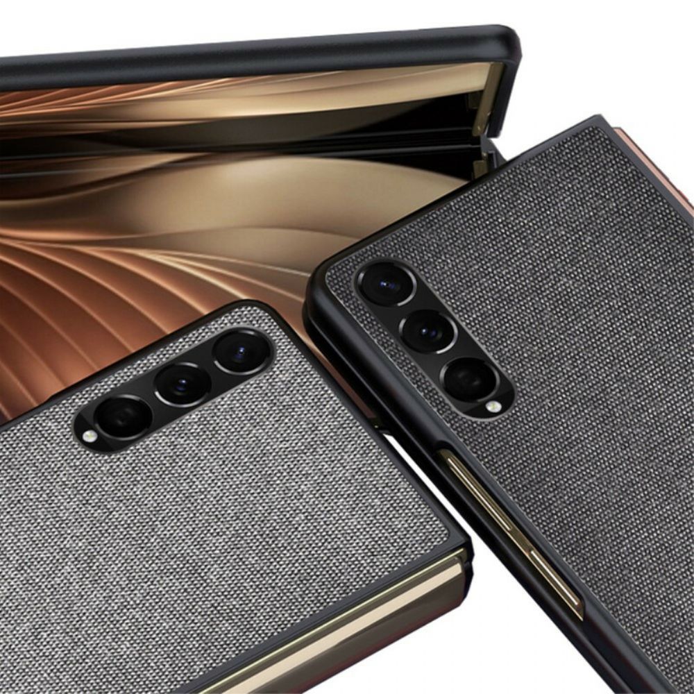 Hülle Für Samsung Galaxy Z Fold 3 5G Texturierter Ledereffekt