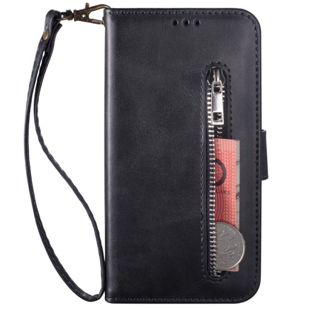 Lederhüllen Für Samsung Galaxy Z Fold 3 5G Brieftasche Mit Lanyard