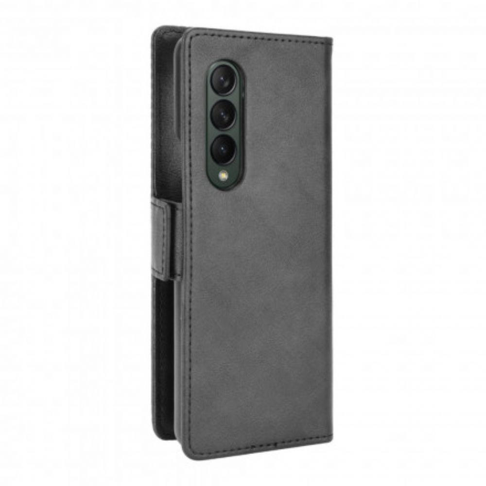 Lederhüllen Für Samsung Galaxy Z Fold 3 5G Stilisierter Ledereffekt