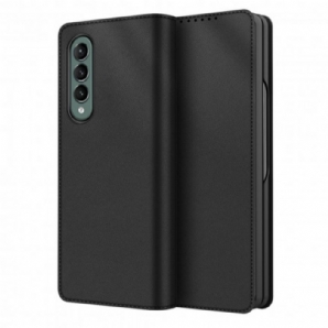 Schutzhülle Für Samsung Galaxy Z Fold 3 5G Flip Case Skin-touch-spaltleder