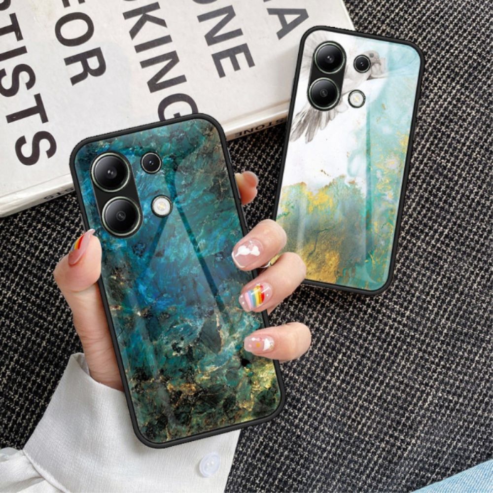 Hülle Xiaomi Redmi Note 13 4g Gehärtetes Marmorglas